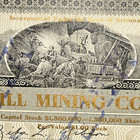 Red Hill Mining Company Stock Certificate 1908 - Arizona Gold Mine Vignettes