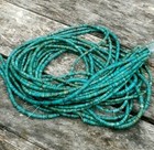 Lot Of Strands Genuine Turquoise Heishi Beads Total Of 15 15  Strands