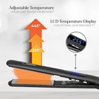 Hair Straightener 1  Titanium Flat Iron Hair Straightener And Curler -travel Bag