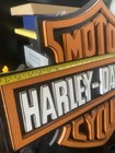 Harley Davidson Large Wood 3-d Sign With Raised Letters 30   x24   