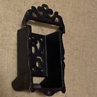 Vintage Cast Iron Hanging Match Stick Box Safe Toothpick Holder Wall Mounted