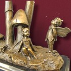 Bronze Fairy Sculpture Thumbelina Angels Bronze Figure Marble Art Putti Decor 20
