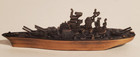 Vintage Antique Style Battleship Ship Boat Diecast Copper Metal Pencil Sharpener