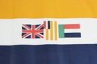 Vintage Union South Africa Linen Pennant Parade Flag 17 1 2x11 1 2 Pre World War