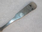 Antique 1800s American N Harding Boston Coin Silver Salt Sugar Fiddle Tipt Spoon