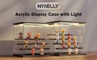 Acrylic Lighted Display Case For Collectibles  5 Tier Figure Display Box