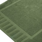 Luxury Bath Mat Floor Towel Set - 100  Cotton 22x34  2 Pack forest Green Sage