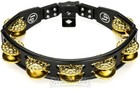 Latin Percussion Cyclops Mountable Tambourine - Black With Dimpled Brass Jingles