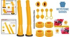 10 Gal Gas Can Spout   Vent Cap Replacement Kit - Easy Install  Leakproof  Ye   