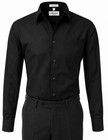 Berlioni Italy Men s Premium French Convertible Cuff Solid Dress Shirt Black