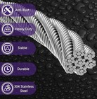 100ft 1 8 Inch Stainless Steel Cable - Heavy Duty 7x7 Wire Rope For Decks  Light