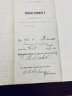 1922 Prohibition Indictment Selling Liquor Without License Triple Signature