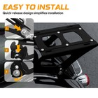 Razor Trunk Pack Pad 2-up Mount Rack For Harley Touring Street Road Glide 14-26
