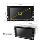 Backup Camera gps Double 2 din Car Stereo Radio Cd Dvd Player Bluetooth With Map
