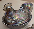 Mosser  titanium Carnival westmoreland Mold  covered Rooster 