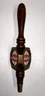 Vintage Schaefer Beer Tap Handle Wood Beer Knob Man Cave 3 Sided Rare