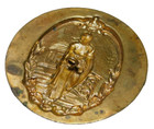 Large Antique Gilt Copper Grecian Woman Button Nice 1 15 16