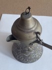 Vintage  Engraved Brass Or Copper Design  Turkish  Arabic Coffee Pot