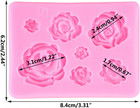 Rose Flowers Silicone Molds For Cake Decorating Cupcake Topper Chocolate Candy G