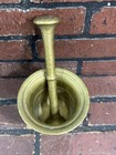 Antique Brass Mortar And Pestle