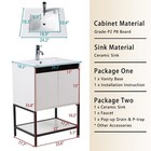 24  Bathroom Vanity With Sink Floor Stand Storage Cabinet Set   Faucet Combo