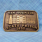 San Quentin State Prison 1852 Belt Buckle Dept Of Corrections Vintage Bts shy535