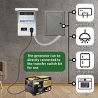 Upgraded 30a 10 Circuit Transfer Switch With 2 Digital Display Energy Meter W   