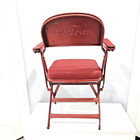 Vintage Philadelphia Spectrum Metal Seat Folding Chair 70s 80s 76ers Flyers