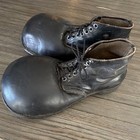 Vintage Oversized Clown Shoes Black Leather Lace-up Costume Prop Adult Mens 11