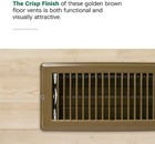 Continental Industries Brown Floor Register 4  X 10   6 Pack 