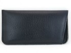 New Soft Eyeglasses Glasses Black Case Pouch With Clip Cleaning Cloth 168x86mm