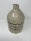 Antique Hollander Bros Patterson Nj 1 Gallon Advertising Stonewear Jug