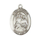 Sterling Silver St Saint Raphael The Archangel Medal Pendant Necklace 24   Chain