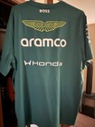 Puma Aston Martin Aramco F1 Team Men s Green Crew Neck T-shirt Short Sleeve Xl