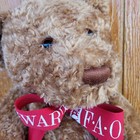 Fao Schwarz Plush Bear Large Brown With Red Ribbon 2001 24 