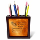 3drose Ph_30756_1 Isaiah 40 31 Eagle Copper Tile Pen Holder 5-inch