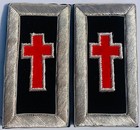 Sr Knight Templar Silver Mylar Shoulder Boards Straps