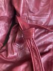 Whet Blu Traci Leather Oxblood Trench Style Jacket W removeable Lining Size 5x