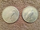 Lot Of 2 - 1921 Denver  1 Us Genuine Morgan Silver Dollars