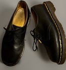 Euc Dr  Martens 1461 Bex Vtg Made In England Black Leather Oxford Shoes Uk7 Us8