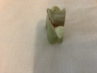 Vintage Hand Carved Onyx Marble Stone Elephant Light Green