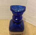 Vintage Wyeth Collyrium Cobalt Blue Glass 7 Oz Bottle W glass Eye Wash Cup