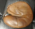 Vintage 1910s 1920s 1930s Baseball Catchers Catching Mitt Leather Old Glove