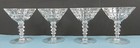 Set Of Four Champagne Cocktail Glasses Goblets
