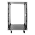 16u Cabinet Portable Rolling Network Server Rack W  Wheels For Ktv Conference