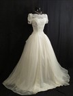 1950s Vintage Wedding Gown Ivory