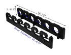 6 Fishing Rod Holder Vertical Console Boat Wall Rack Bungee