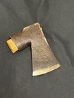 Antique Swedish Axe Head     August Hedvall Ah     Hand Forged Collared Axe
