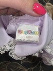 Vintage Mayfair Purple white Lace Newborn Polyester