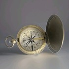Vintage Waltham U s  Brass Pocket Compass Military Style Hinged Case Working   